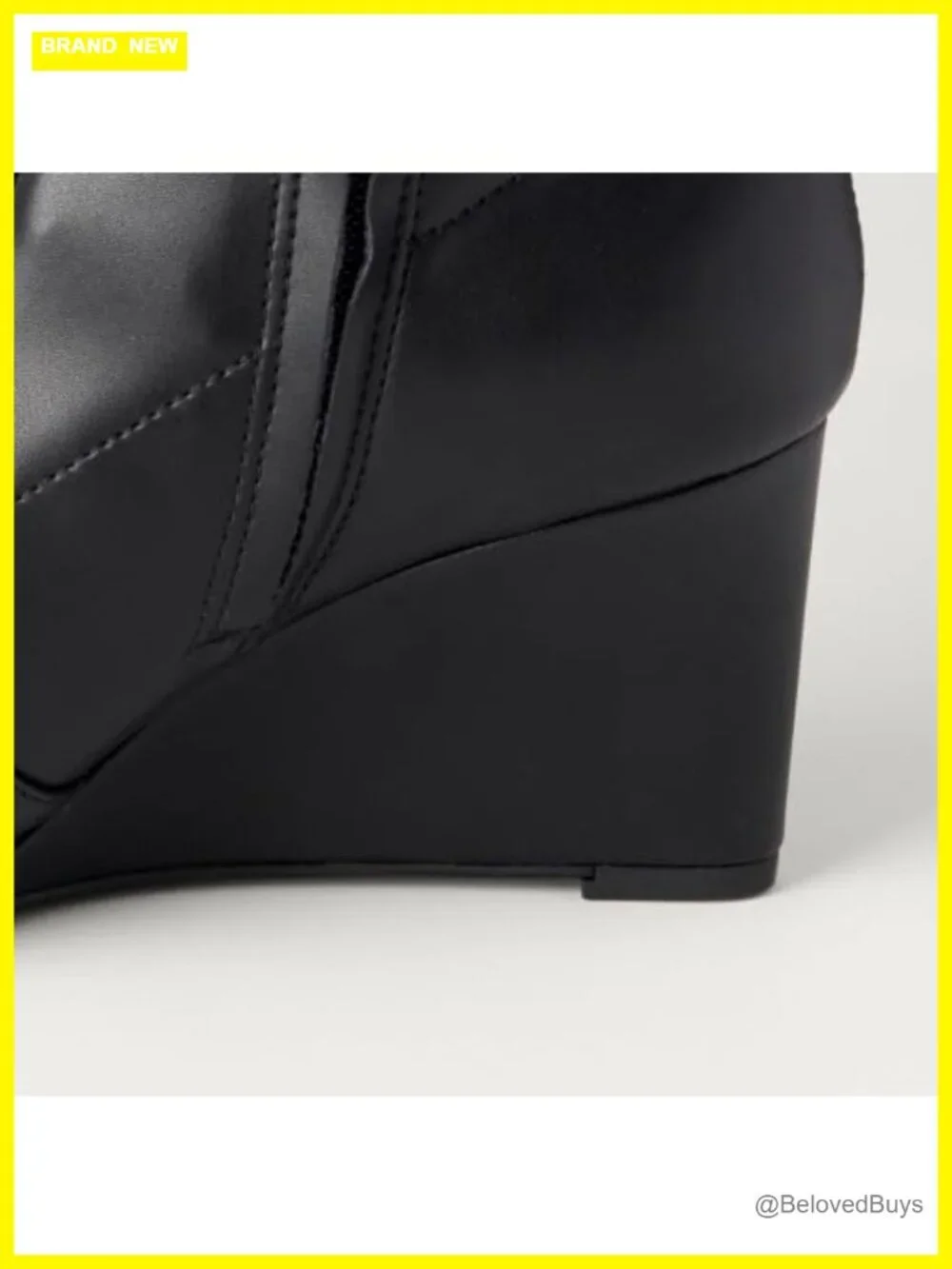 Women's Wedge Ankle Booties Faux Leather Side Zip Non-Slip Sole
